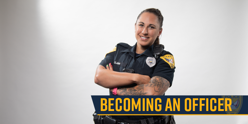 an officer sitting in her TPD cruiser